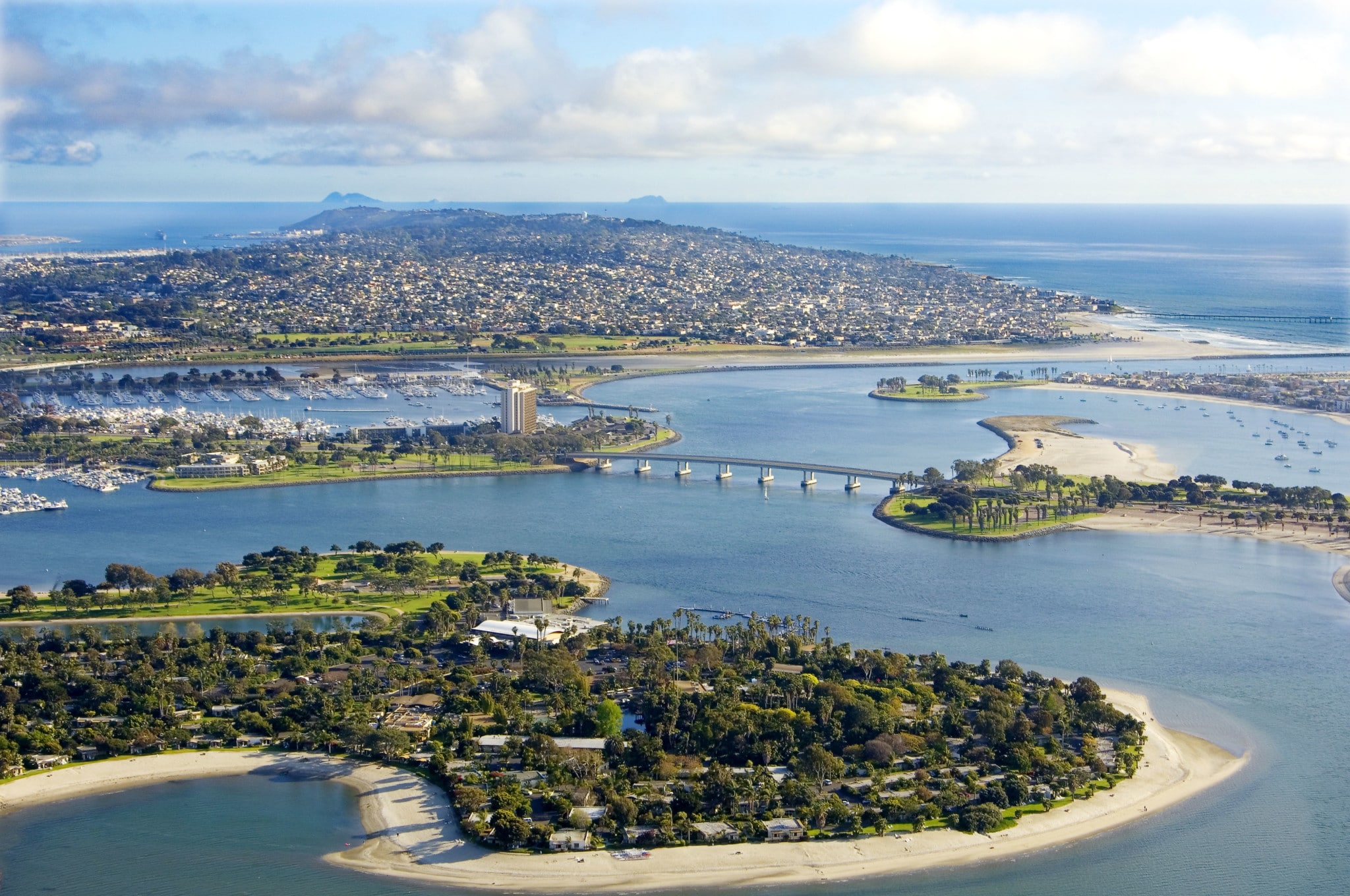 Aerial Photo Mission Bay San Diego
